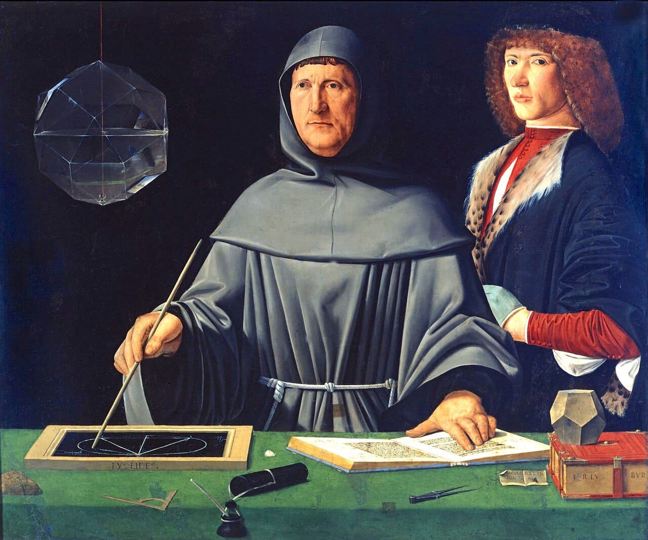 Luca Pacioli, whose 1494 treatise described double entry in print for the first time. He documented existing Venetian practice rather than inventing it.