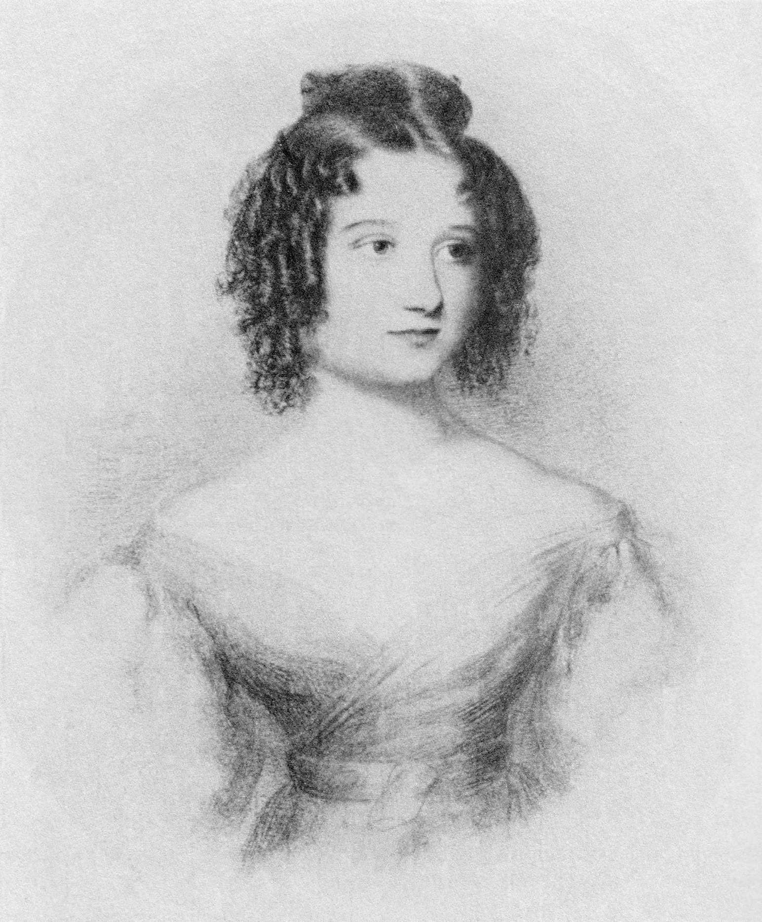 Ada Lovelace as a young woman, already drawn to mathematics.