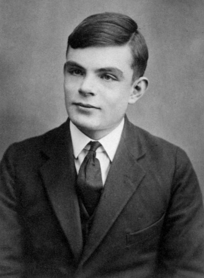 Turing as a teenager; his brilliance in mathematics showed early.