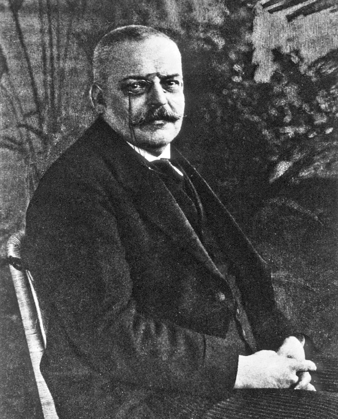 Alois Alzheimer, who described the plaques and tangles in 1906 in a patient with progressive dementia. Both features remain the defining pathology.
