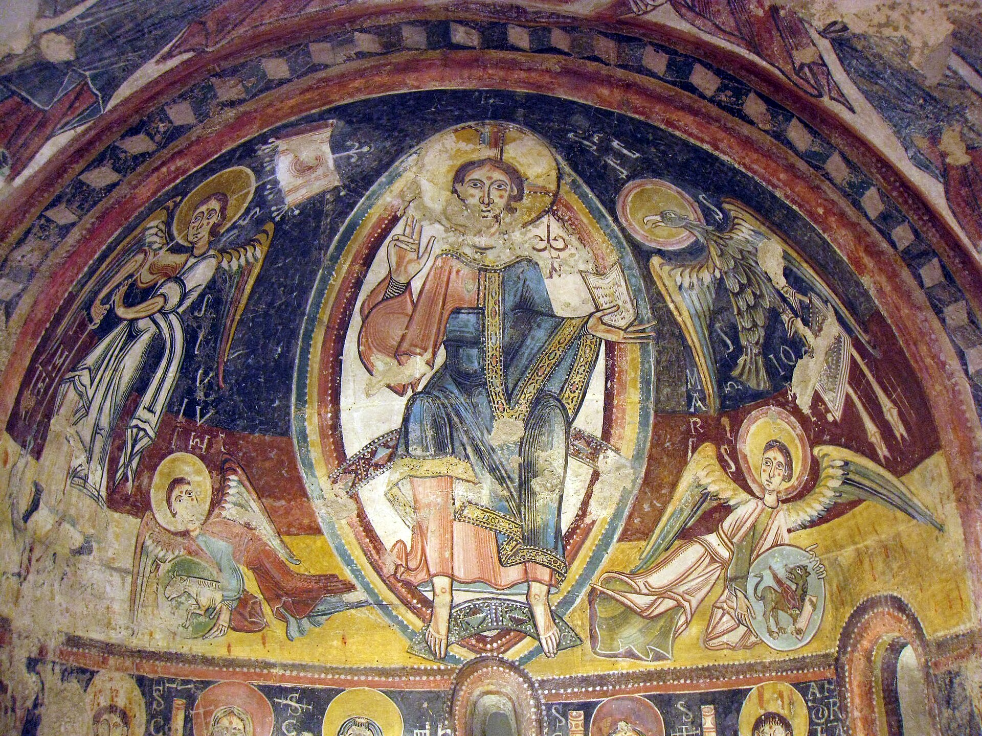 A Romanesque apse fresco from a medieval Andorran church, reflecting the principality's deep Catholic heritage. Credit: Enfo (CC BY-SA 3.0).