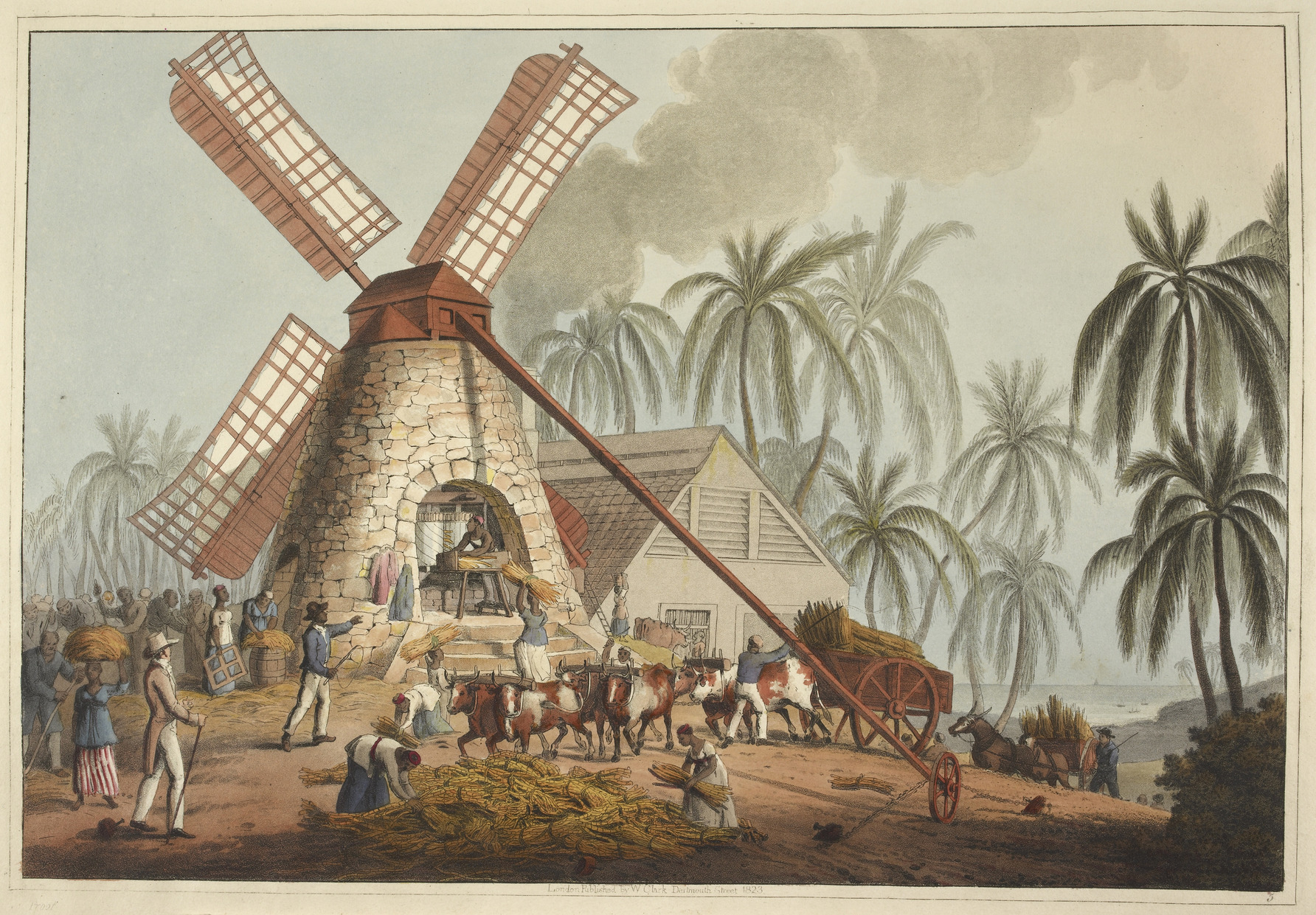 Antigua in 1823, during its era as a British sugar colony and naval base in the Caribbean.
