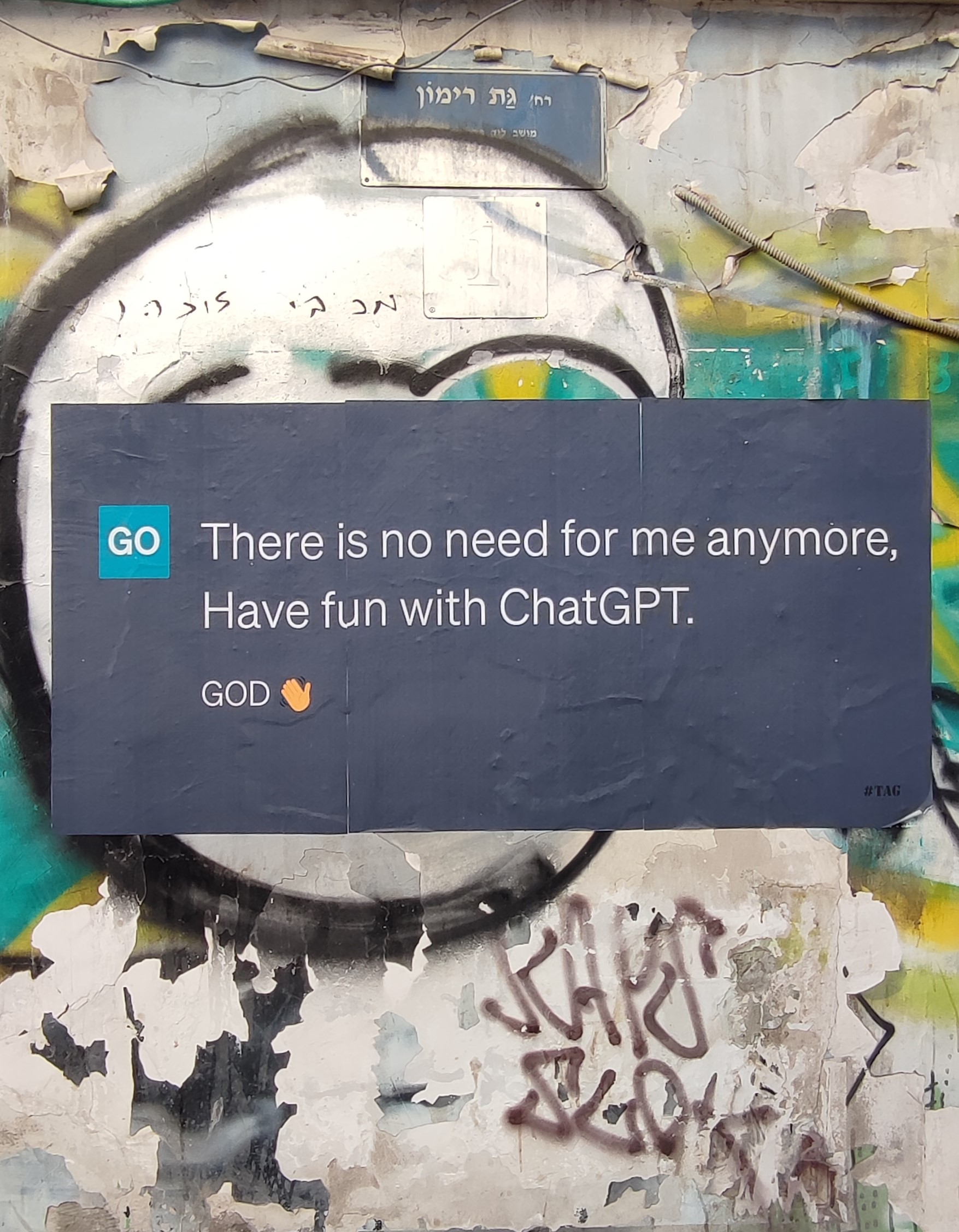 AI street art; the technology has captured the public imagination.