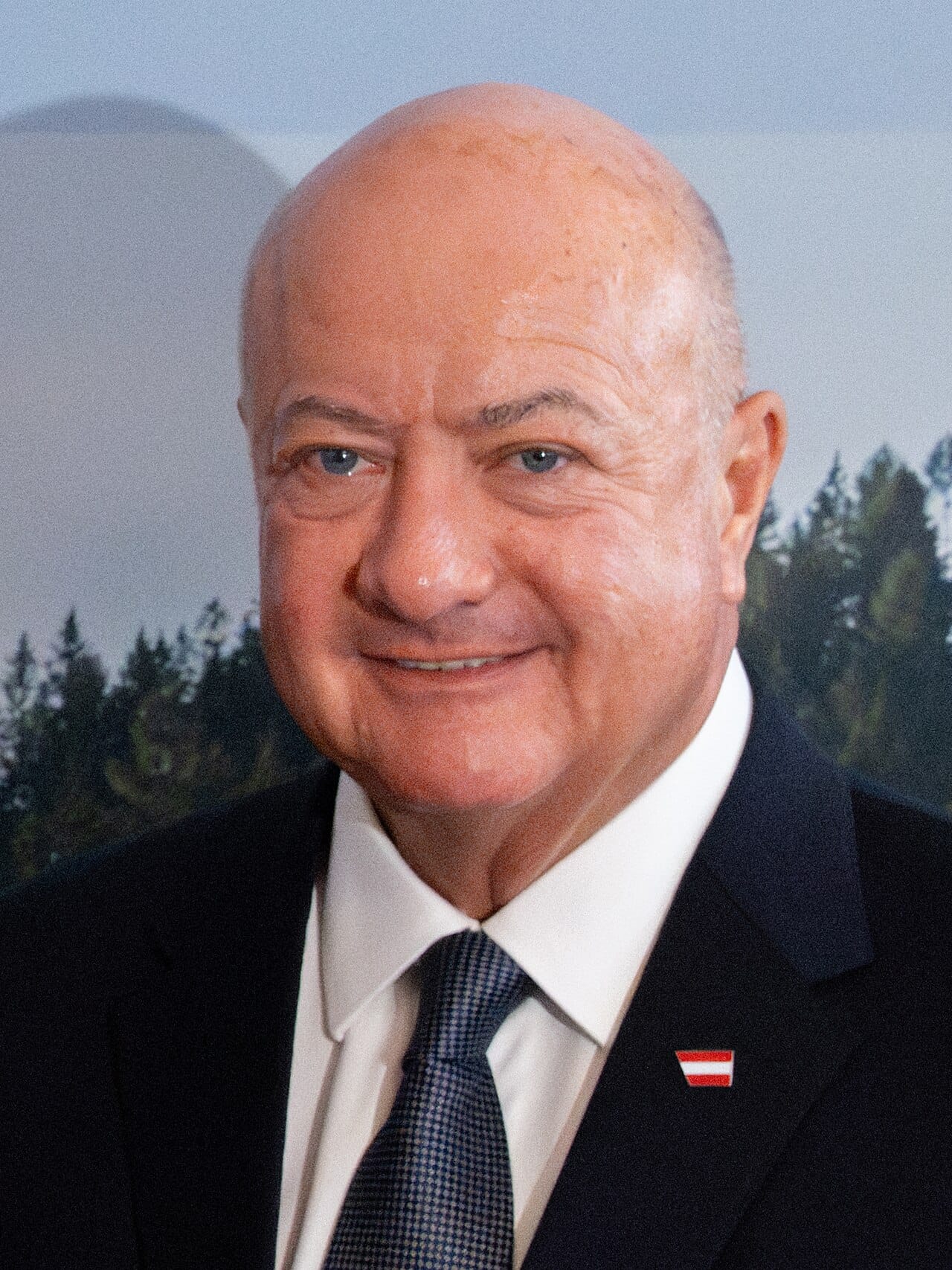Christian Stocker, chancellor of Austria since 2025, who leads a coalition of centrist parties. His government took office after the far-right Freedom Party won the most votes in the 2024 election but was kept out of power by the others.