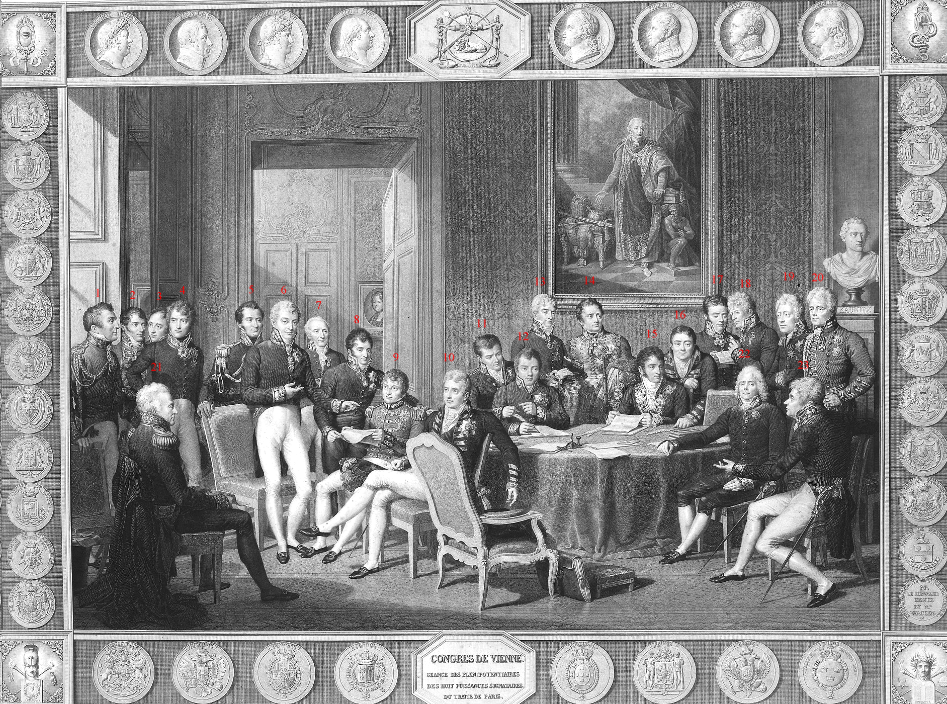 The Congress of Vienna of 1814 to 1815, where the powers of Europe redrew the map after Napoleon. Credit: After Jean-Baptiste Isabey (CC BY-SA 3.0).