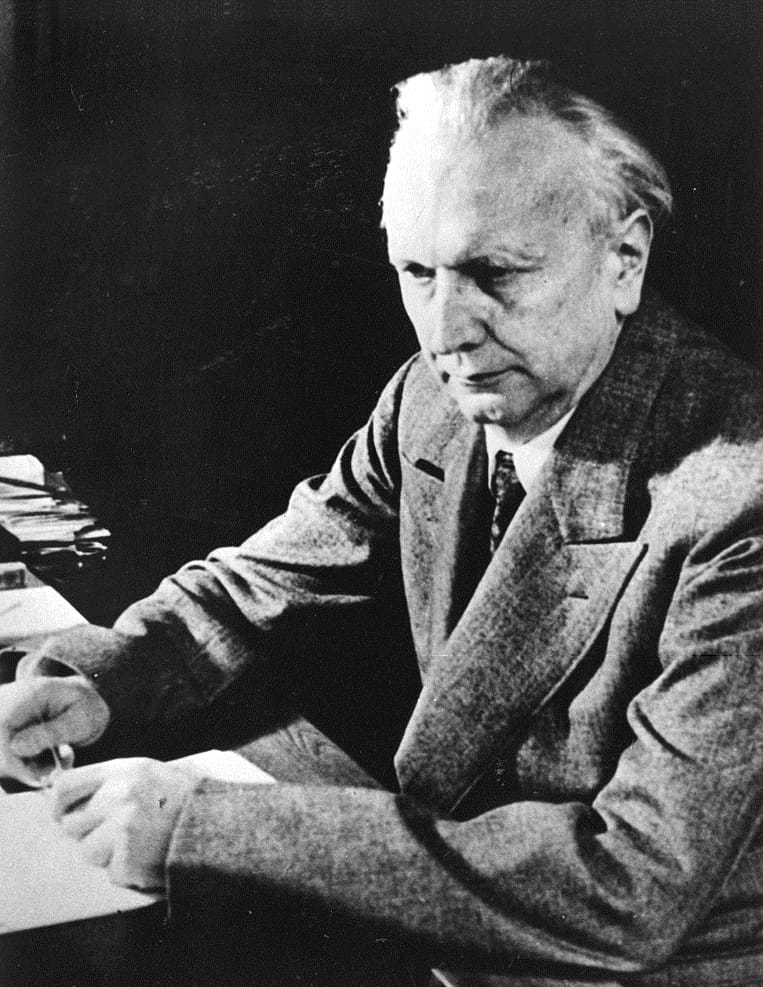 Karl Jaspers, who named the Axial Age in 1949 and argued that it was the period in which humanity became conscious of itself as such.
