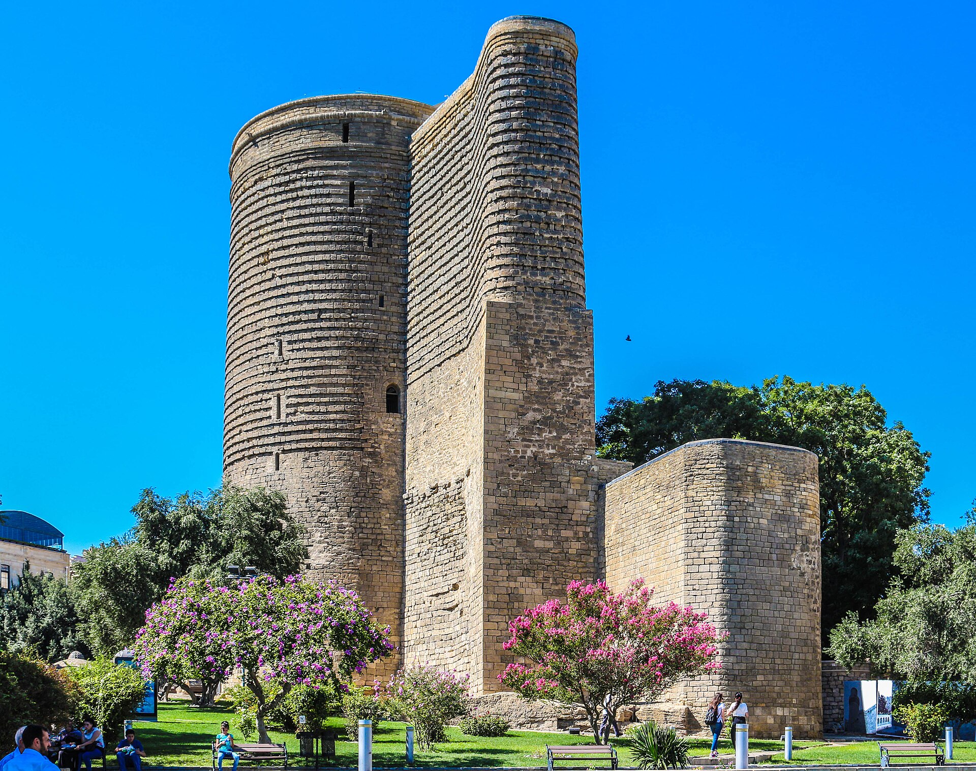 The Maiden Tower in the old city of Baku, an enigmatic medieval monument on the Caspian shore. Credit: Sefer azeri (CC BY-SA 4.0).