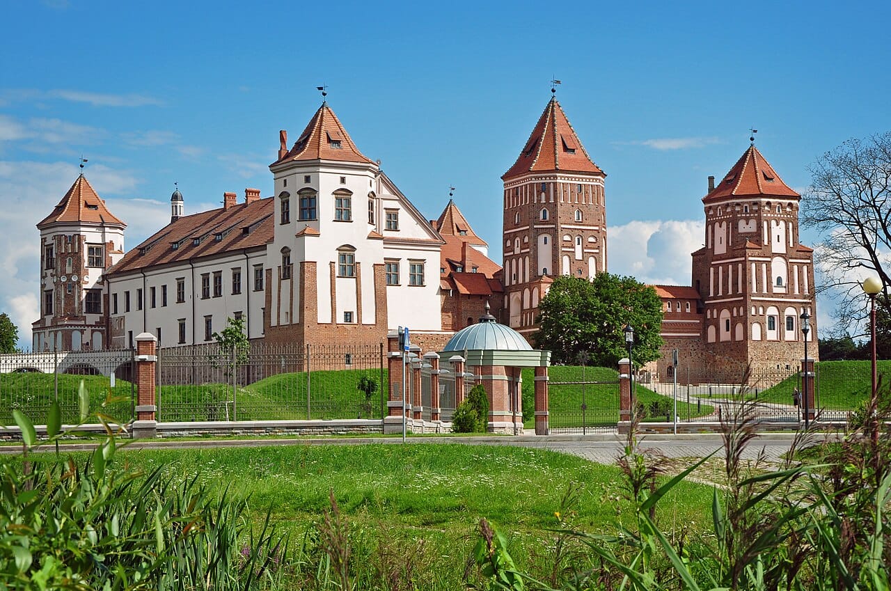 The Renaissance castle of Mir, a World Heritage site dating from the era of the Grand Duchy of Lithuania. Such monuments recall a richer, more European past in a country whose distinct heritage has been overshadowed by centuries of Russian influence.