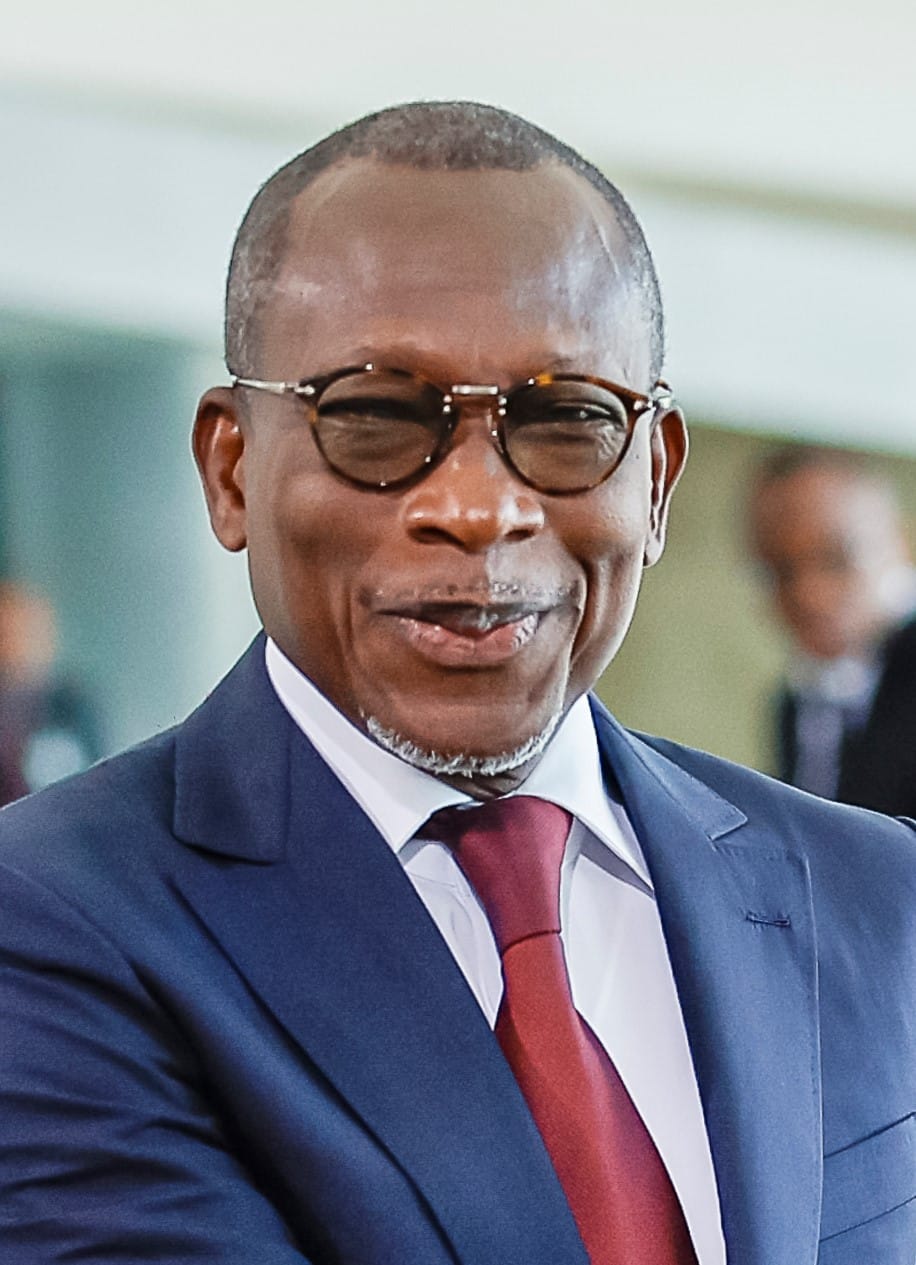 Patrice Talon, president from 2016 to 2026. A cotton magnate and one of the country's richest men, he modernised the administration and the economy while introducing candidacy rules that left the opposition largely off the ballot.