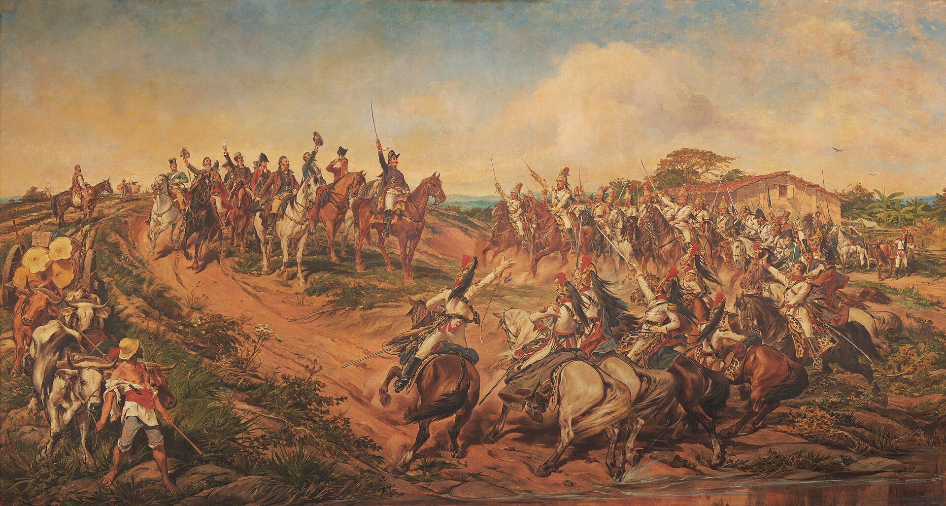 The declaration of Brazilian independence by Prince Pedro on the 7th of September, 1822. Credit: Pedro Américo (Public domain).