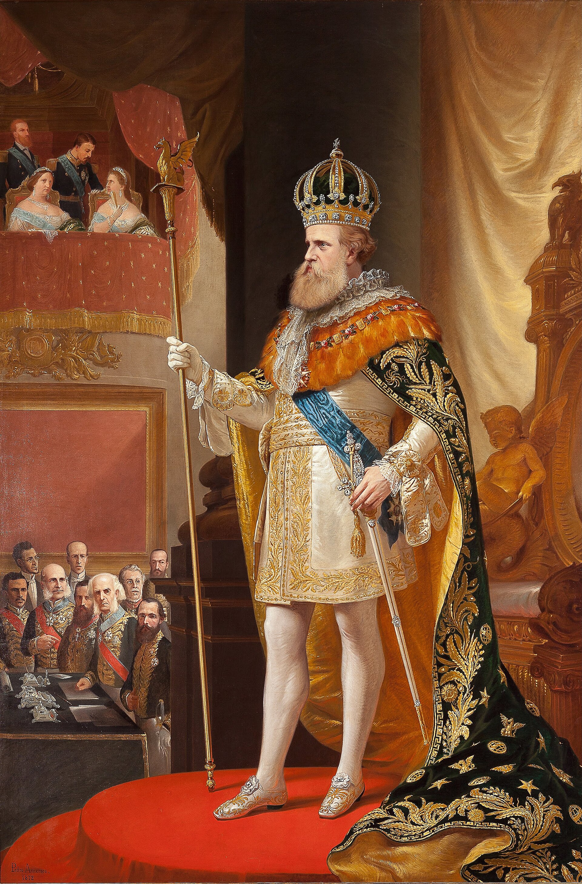 Pedro II, emperor of Brazil from 1831 to 1889. His long, stable reign oversaw the slow abolition of slavery before the monarchy gave way to a republic.