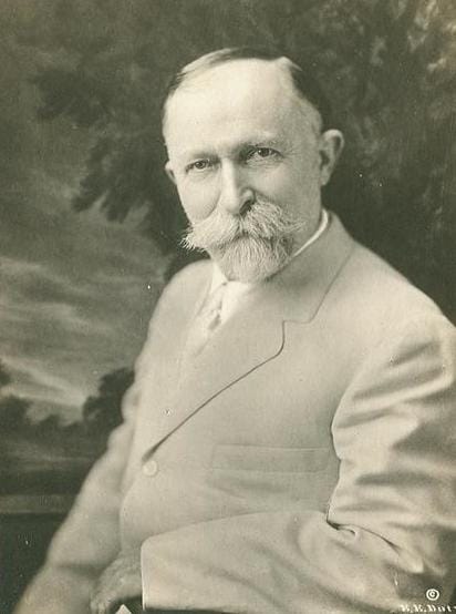 John Harvey Kellogg, whose sanitarium and the cereal industry that grew from it are the origin of the modern breakfast-as-essential campaign.
