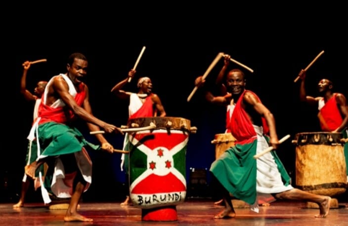 The drummers of Burundi. The royal ingoma were sacred objects of the monarchy rather than instruments, and the drum dance that grew from that tradition was inscribed by UNESCO in 2014, with protections against its commercialisation.