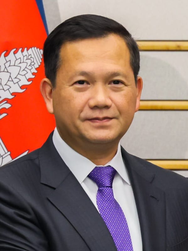 Hun Manet, who became prime minister of Cambodia in 2023, succeeding his father Hun Sen after nearly four decades in power. The handover kept the long-dominant ruling family and party firmly in control.
