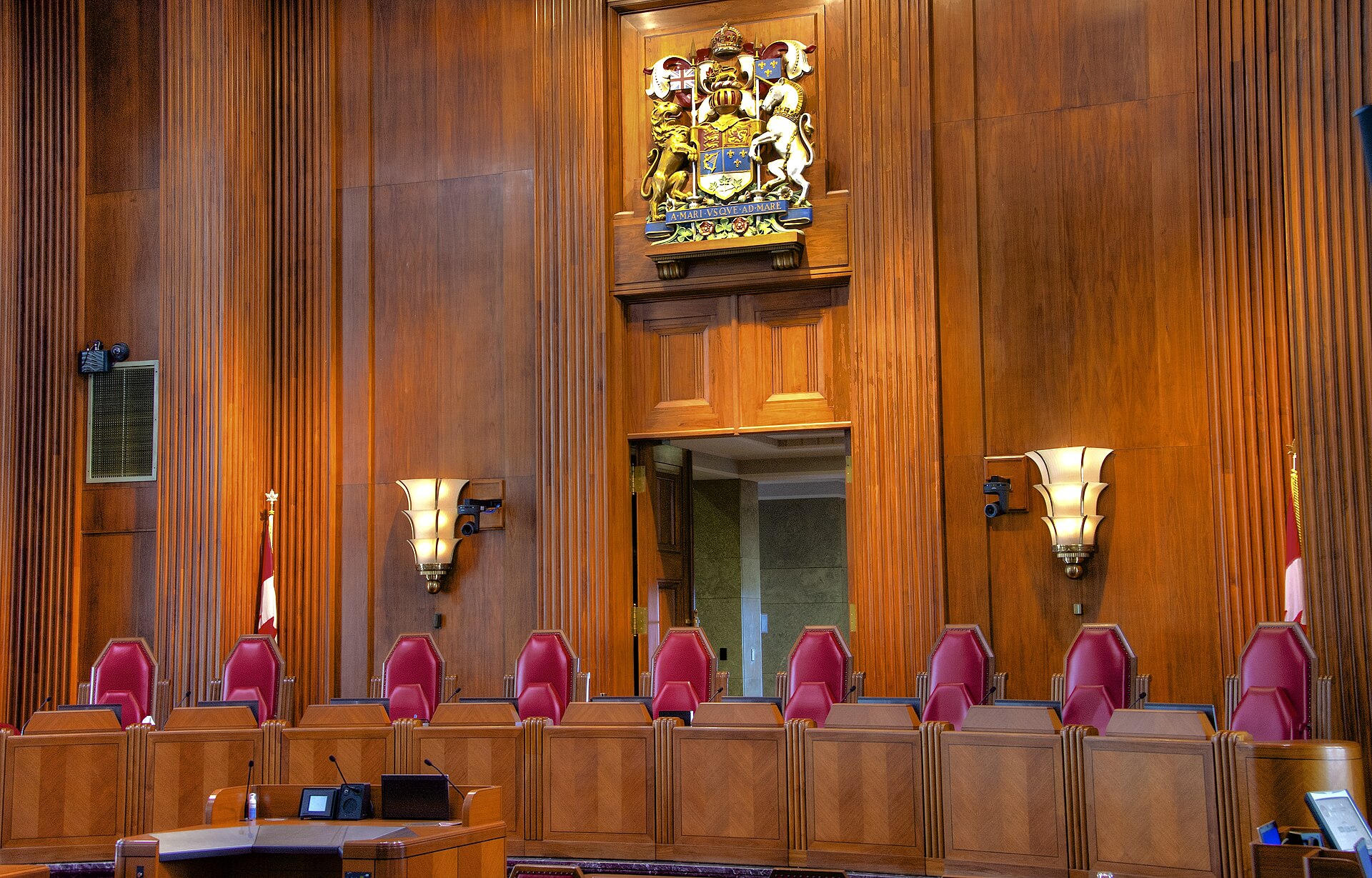 The nine justices of the Supreme Court of Canada, the country's highest court. Credit: Jamie McCaffrey (CC BY 2.0).