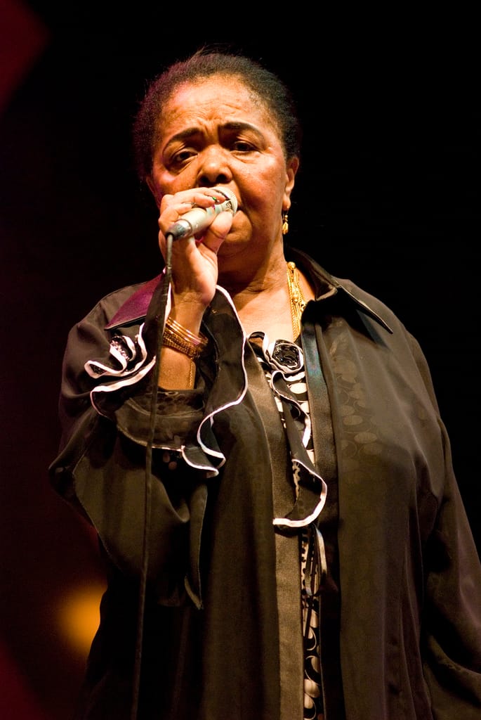 Cesaria Evora, the barefoot diva, the most famous voice of Cabo Verde. Her recordings of the melancholy morna carried the music of the islands, and its Creole spirit of sodade, or longing, to audiences all over the world.
