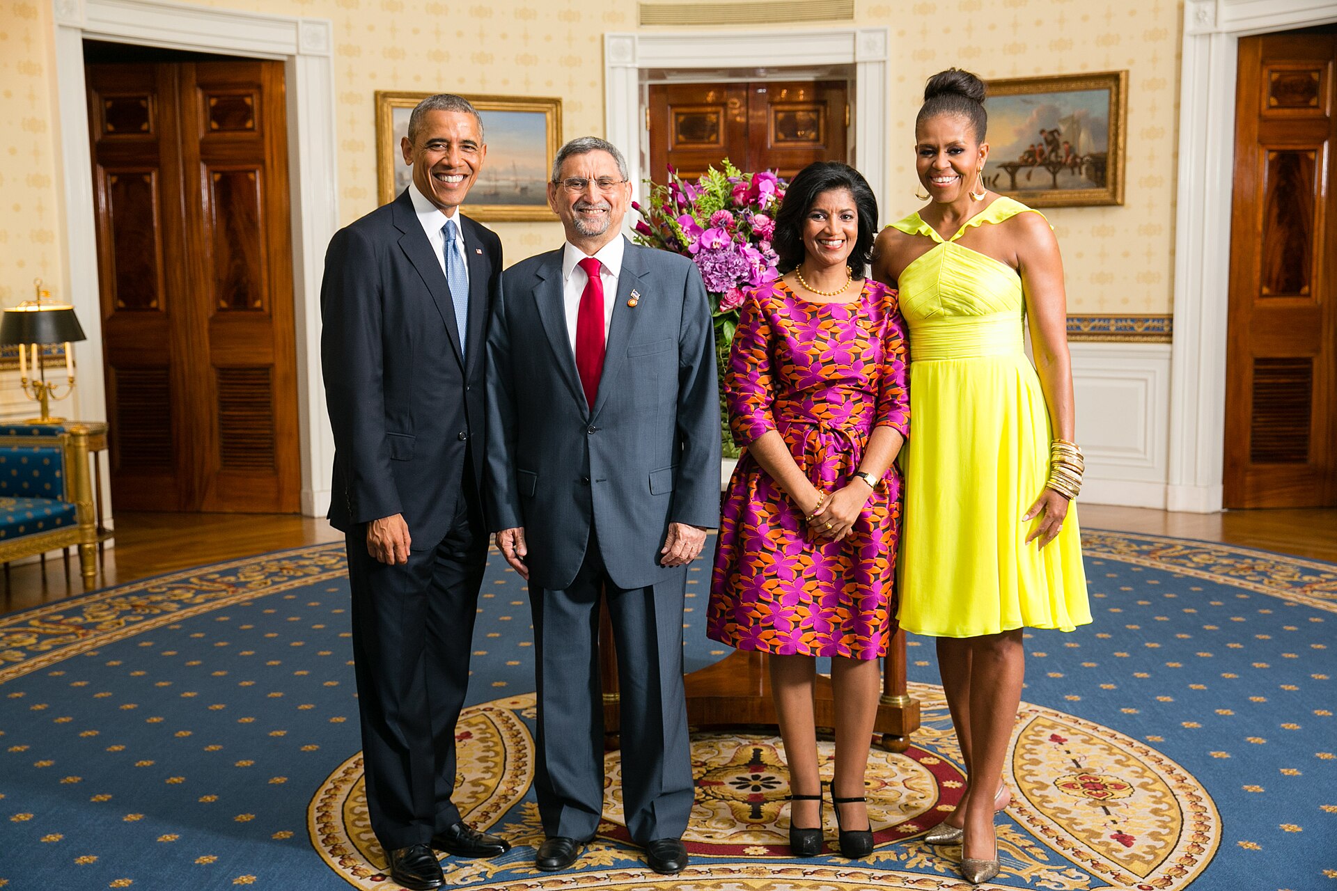 A former president of Cabo Verde with the first lady. The country's presidency changes hands peacefully through free elections, part of a democratic record that stands out on the continent.