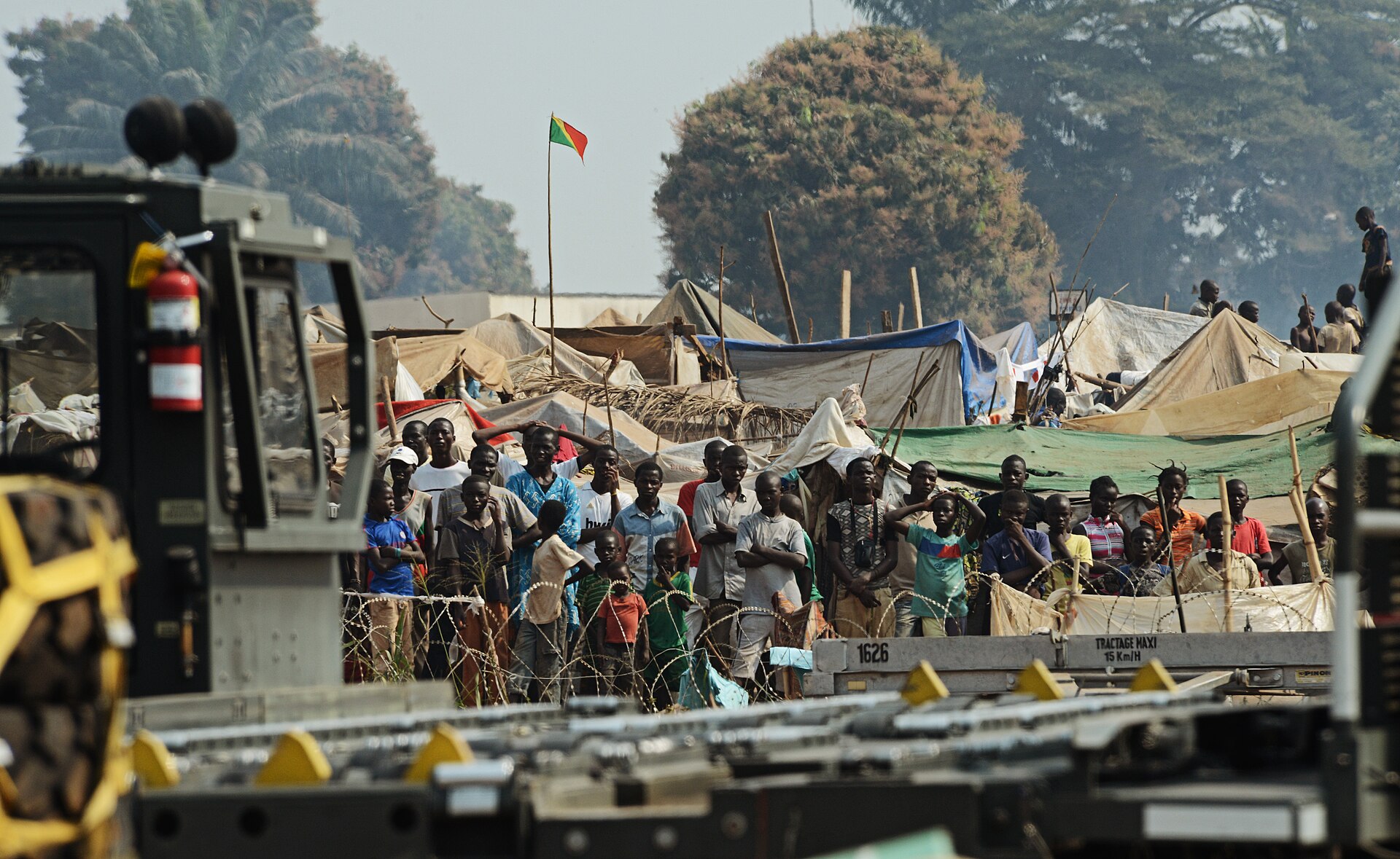 People displaced by the fighting that began in 2013. At its peak close to a quarter of the country's population had been forced from their homes, and the conflict took on a sectarian character it had not had before.