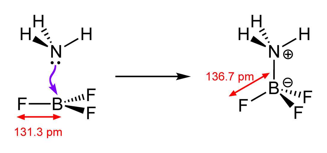 An adduct formed when one molecule donates a pair of electrons to another, one of the subtler kinds of bonding.