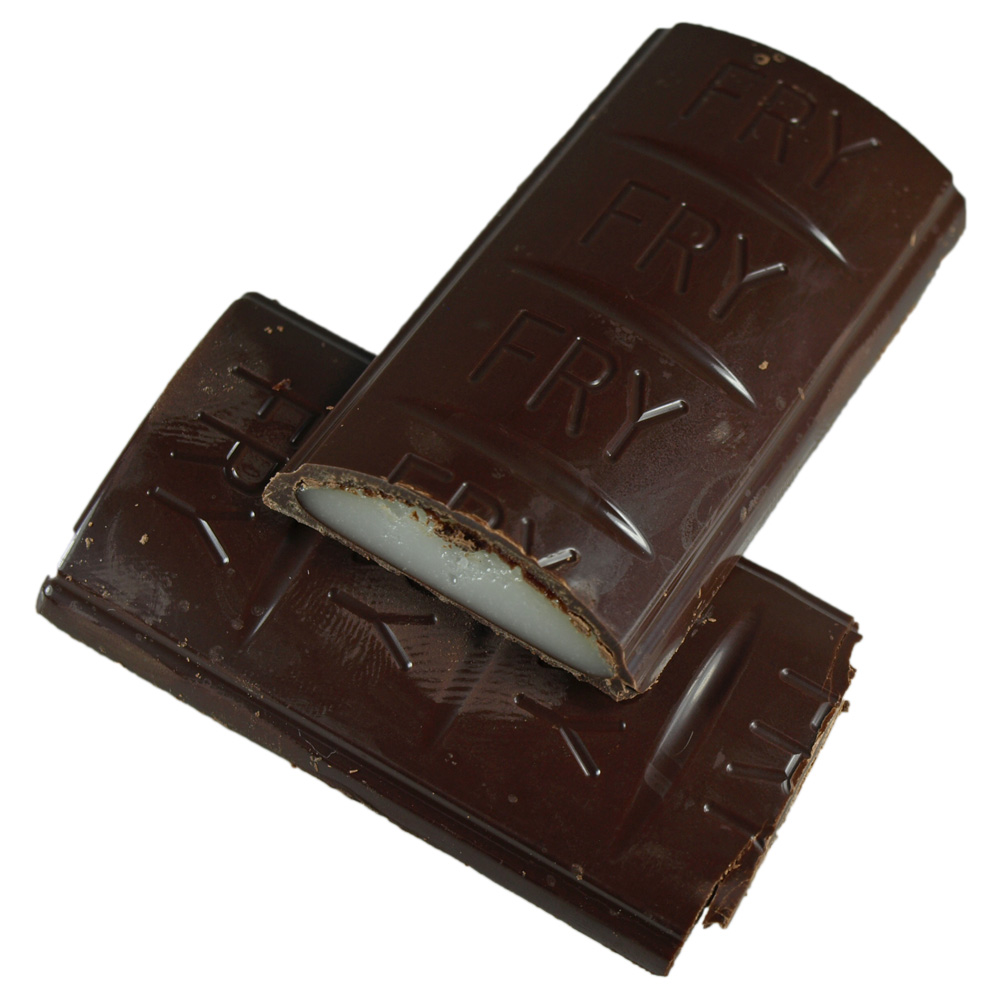 One of the first mass-produced chocolate bars, from the nineteenth century.