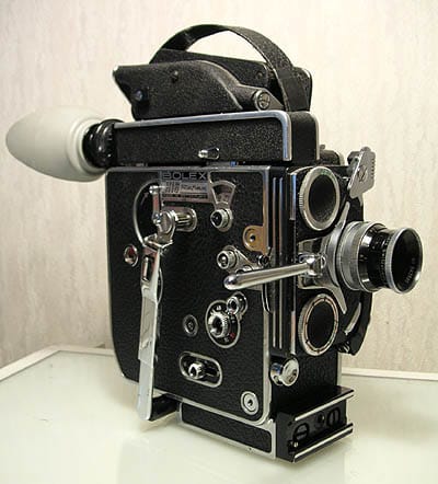 A 16mm camera. Lighter and cheaper equipment allowed film to be made outside the studio system, which changed both documentary and fiction filmmaking.