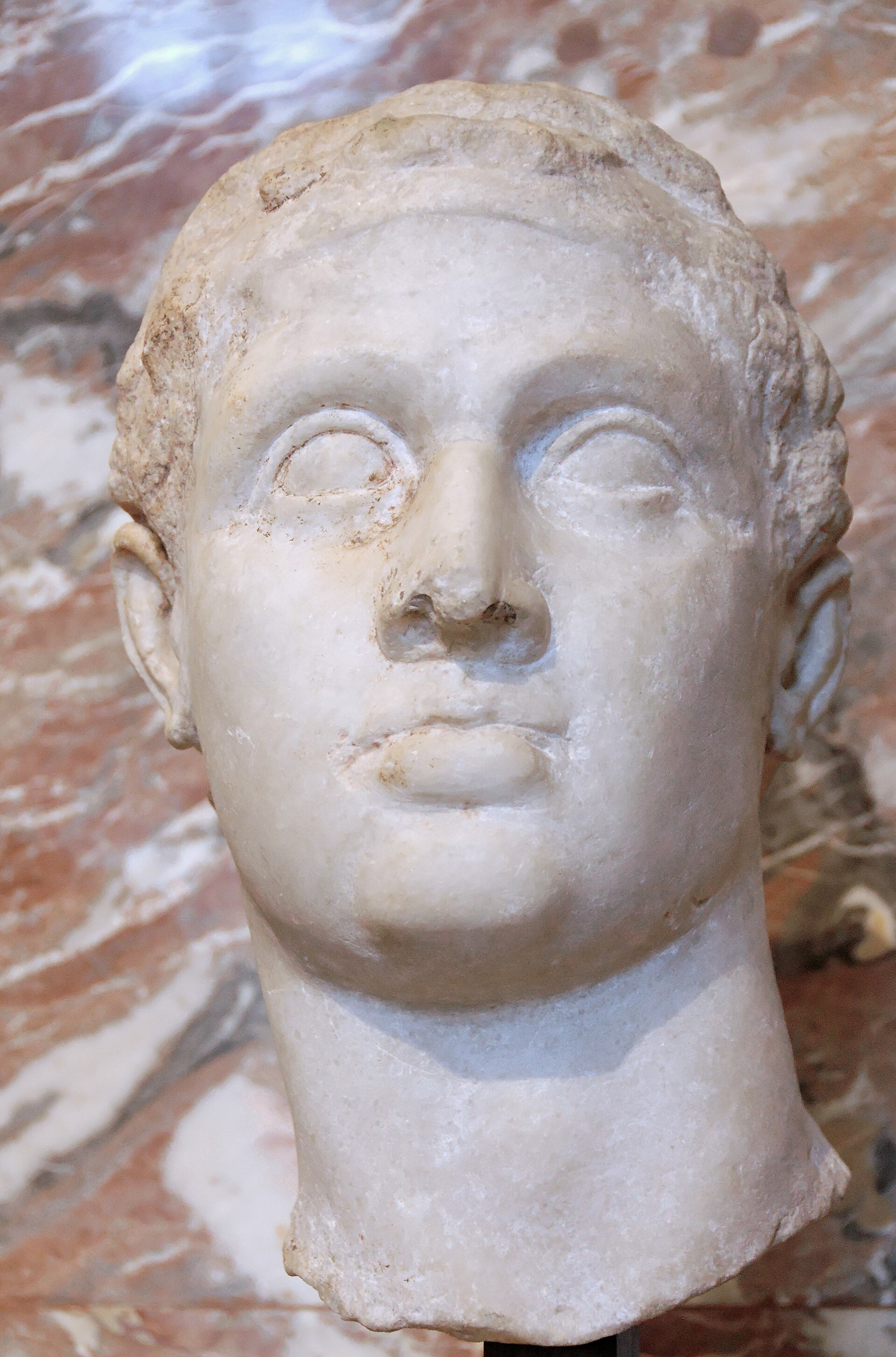 A portrait of Ptolemy XII, Cleopatra's father and predecessor on the throne.