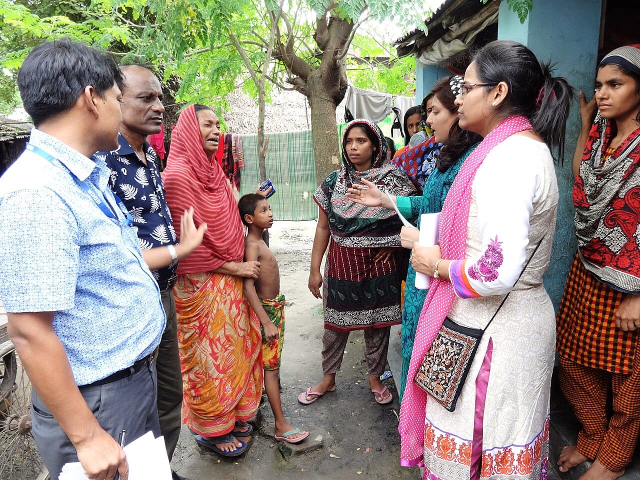 Contact tracing during a cholera outbreak. The method predates modern communications entirely and has always depended on interviews and local knowledge.