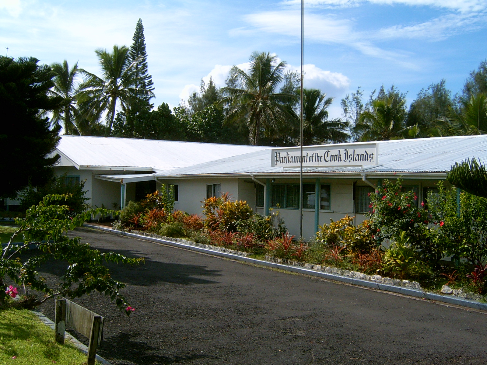 The parliament building of the Cook Islands, seat of the self-governing nation's democratic government. Credit: Mr Bullitt (CC BY 2.5).