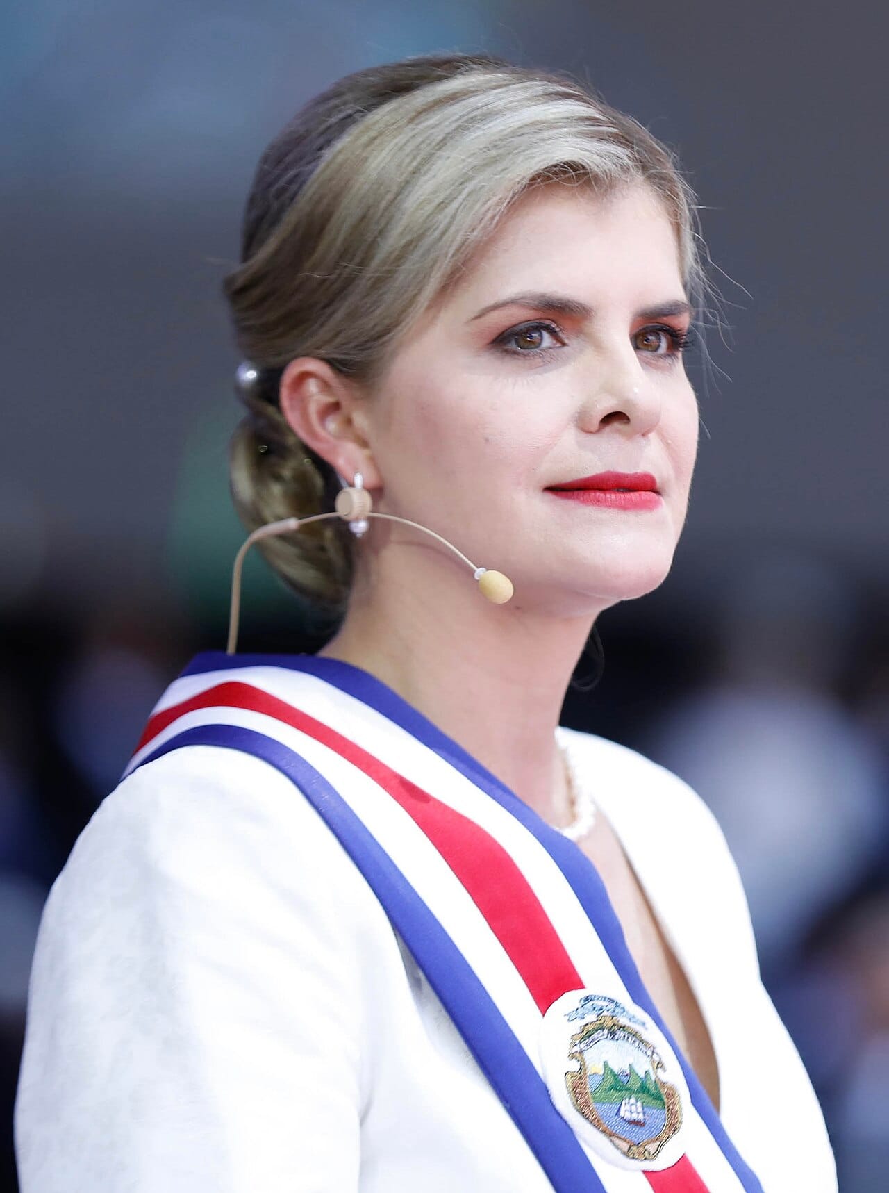 Laura Fernandez, sworn in as president of Costa Rica in May 2026, the country's second woman head of state. Backed by the outgoing president Rodrigo Chaves, her victory continued a turn toward anti-establishment politics in one of Latin America's steadiest democracies.