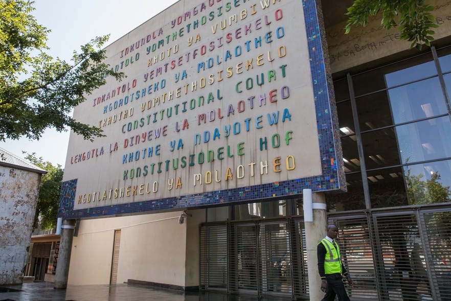 The Constitutional Court of South Africa, a country with eleven official languages. Multilingual societies where children acquire several languages early are among the settings that inform the debate about when language learning is easiest.