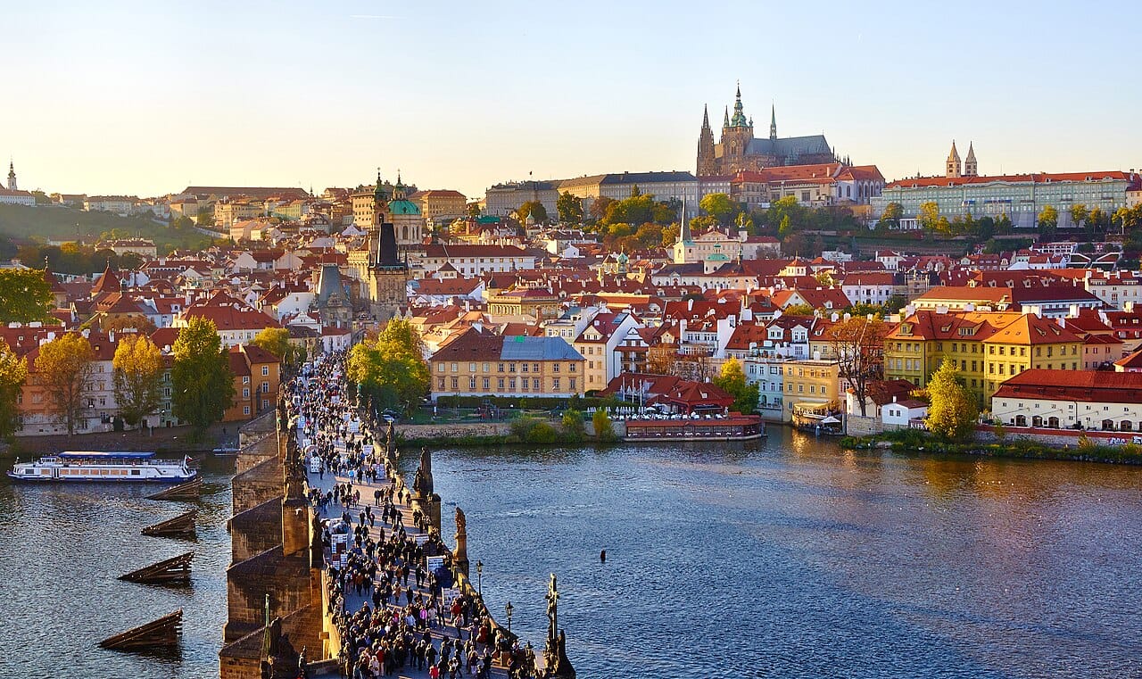 Prague, the golden-spired capital of the Czech Republic, on the Vltava. One of the best-preserved historic cities in Europe, it is the heart of the nation's culture, government, and booming tourism.