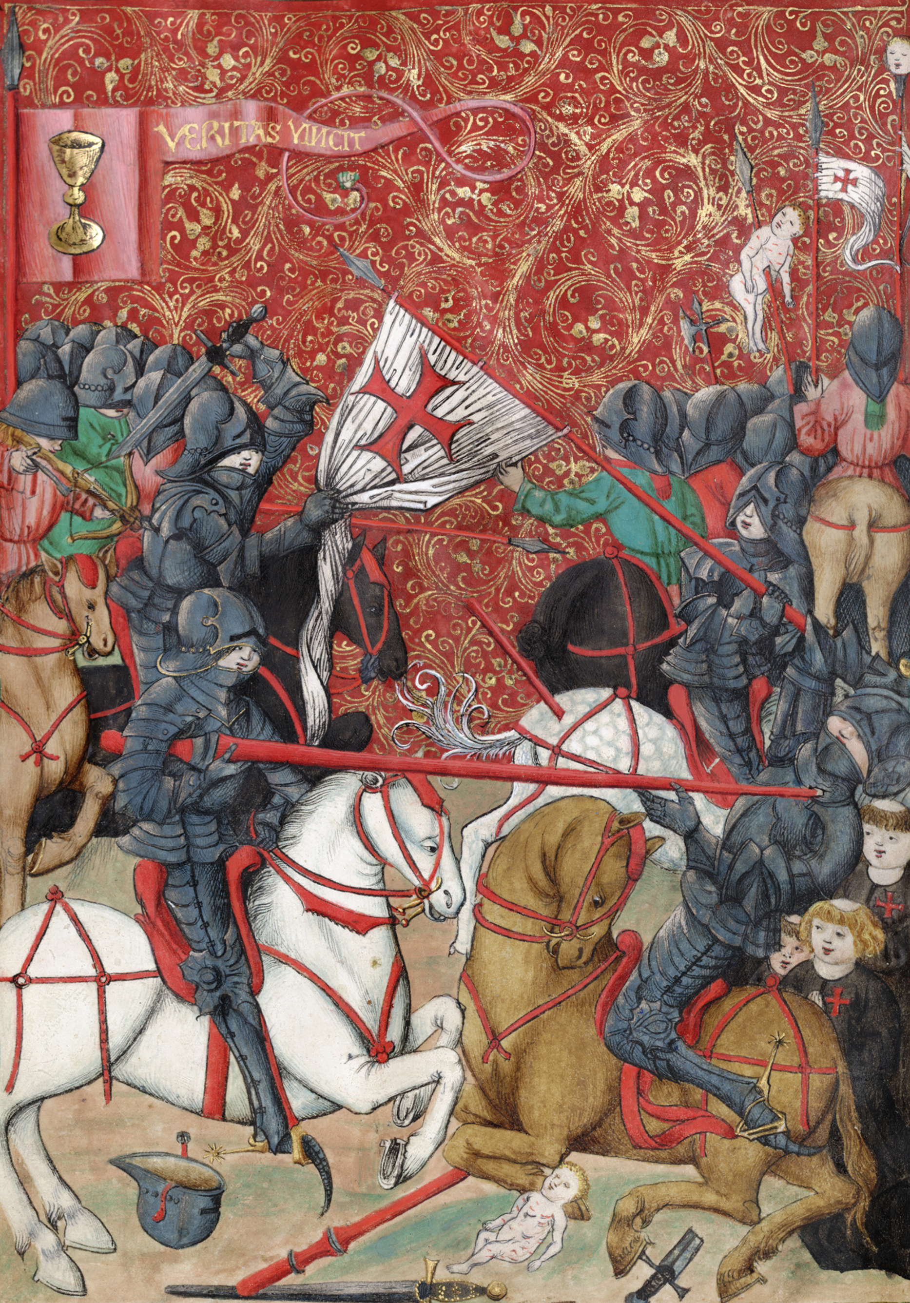 Hussite forces in battle; the Czech lands were the cradle of an early movement for religious reform. Credit: Unknown authorUnknown author (Public domain).