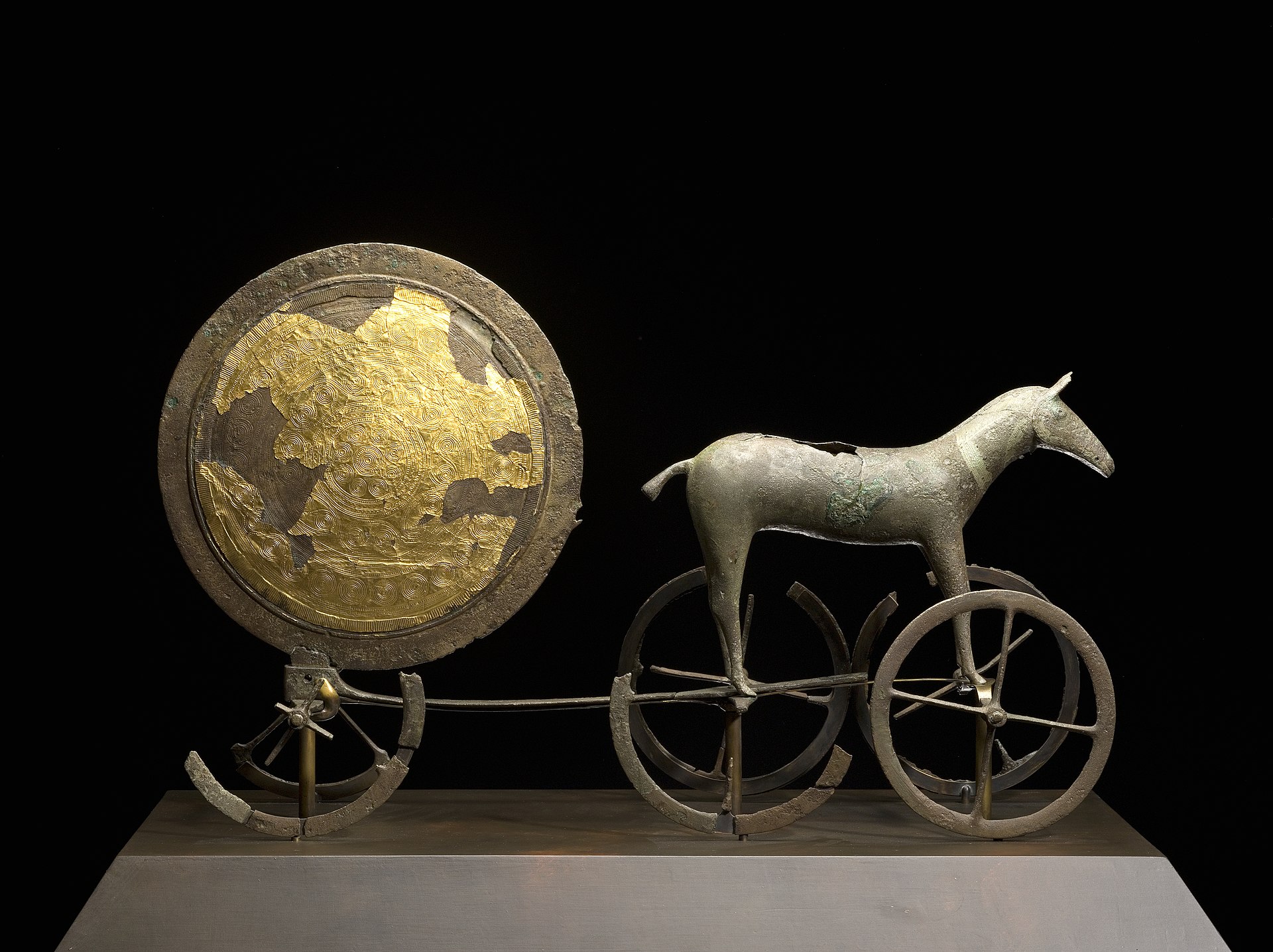 The Trundholm sun chariot, a Bronze Age treasure showing the reverence for the sun in ancient Denmark. Credit: National Museum of Denmark (CC BY-SA 3.0).