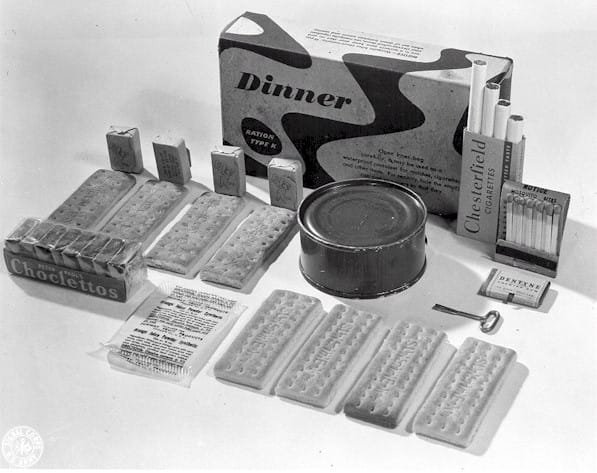 The K-ration, which Ancel Keys designed for the United States Army before the work on dietary fat that made his name. The K is generally taken from his surname.