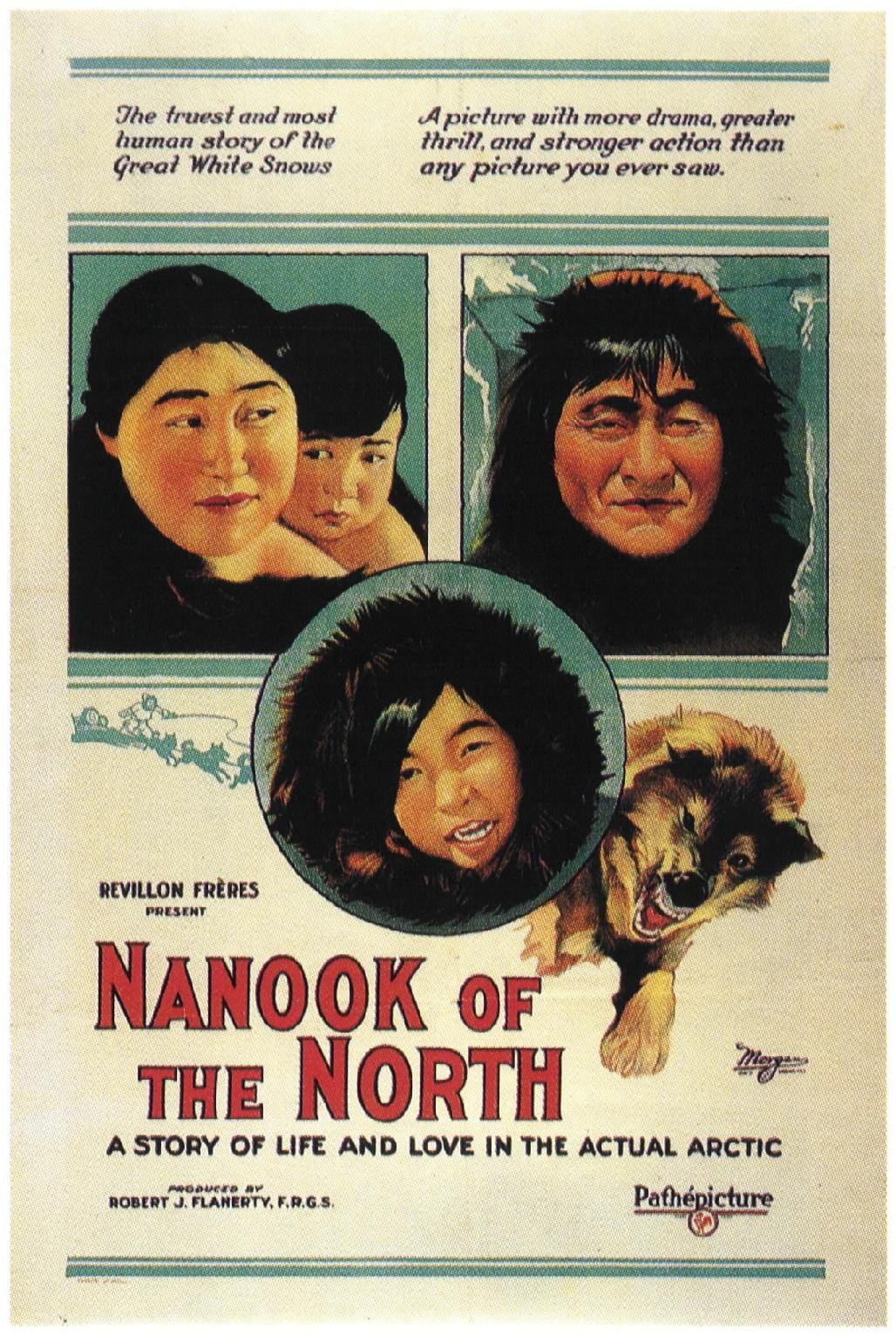 A scene from Nanook of the North, 1922. The film is generally treated as the first feature documentary and includes sequences staged for the camera.