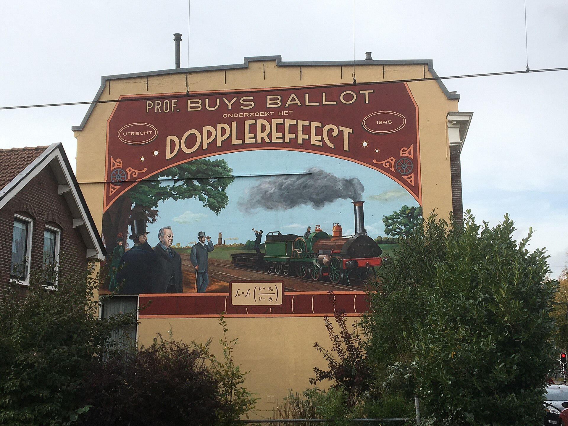 Buys Ballot's 1845 experiment with trumpeters on a train confirmed the effect for sound.