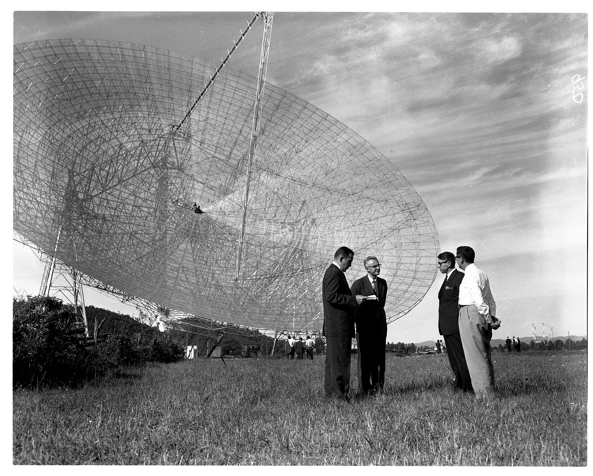 A large radio telescope array, used in the search for signals from other worlds.