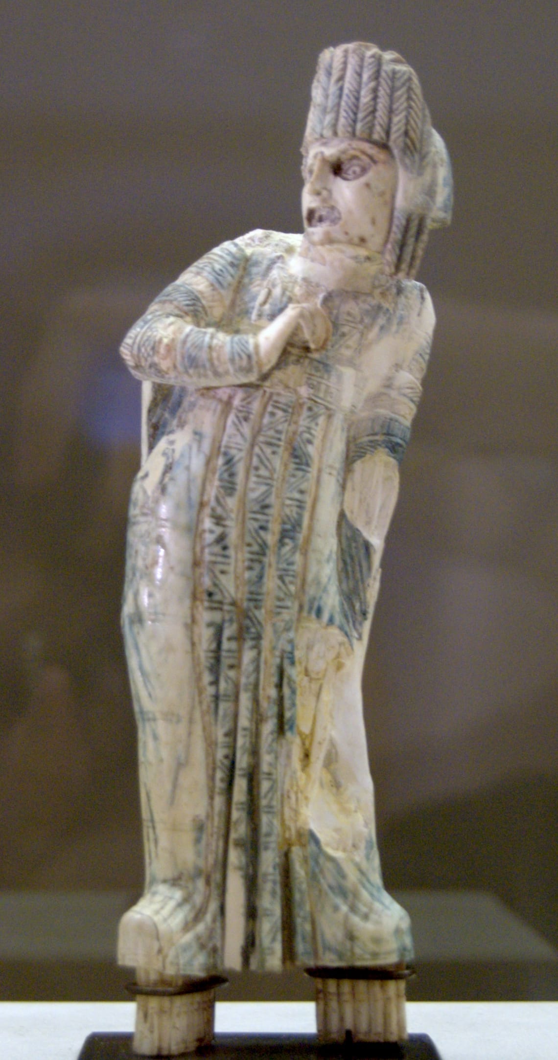 A statuette of an actor. Performance conventions determine what a play can do, and the physical conditions of the theatre shape the writing more than the writing shapes the theatre.