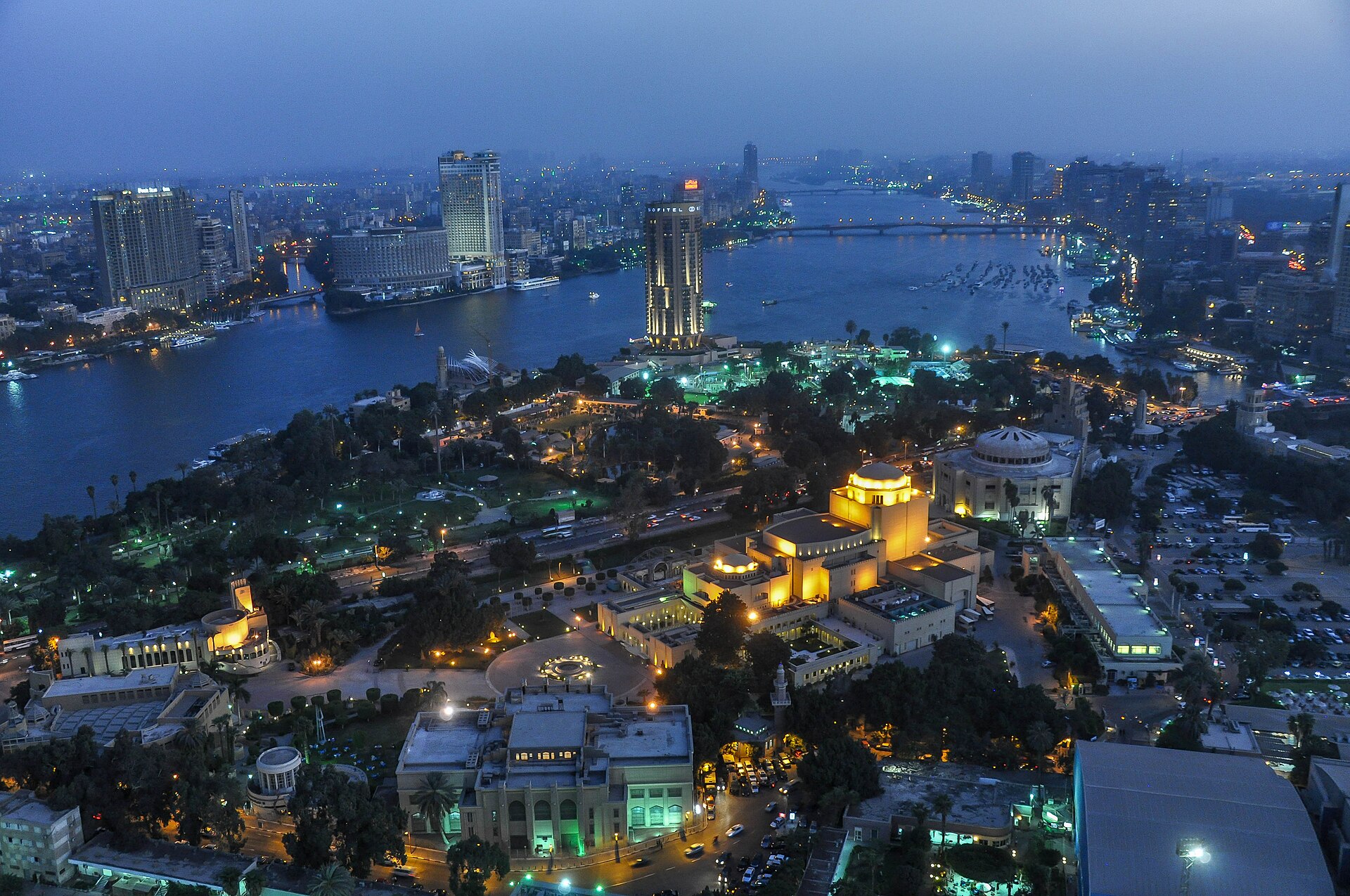 Cairo, the largest city in the Arab world. A sprawling metropolis on the Nile, it has long been the centre of Arabic cinema, music, and media.