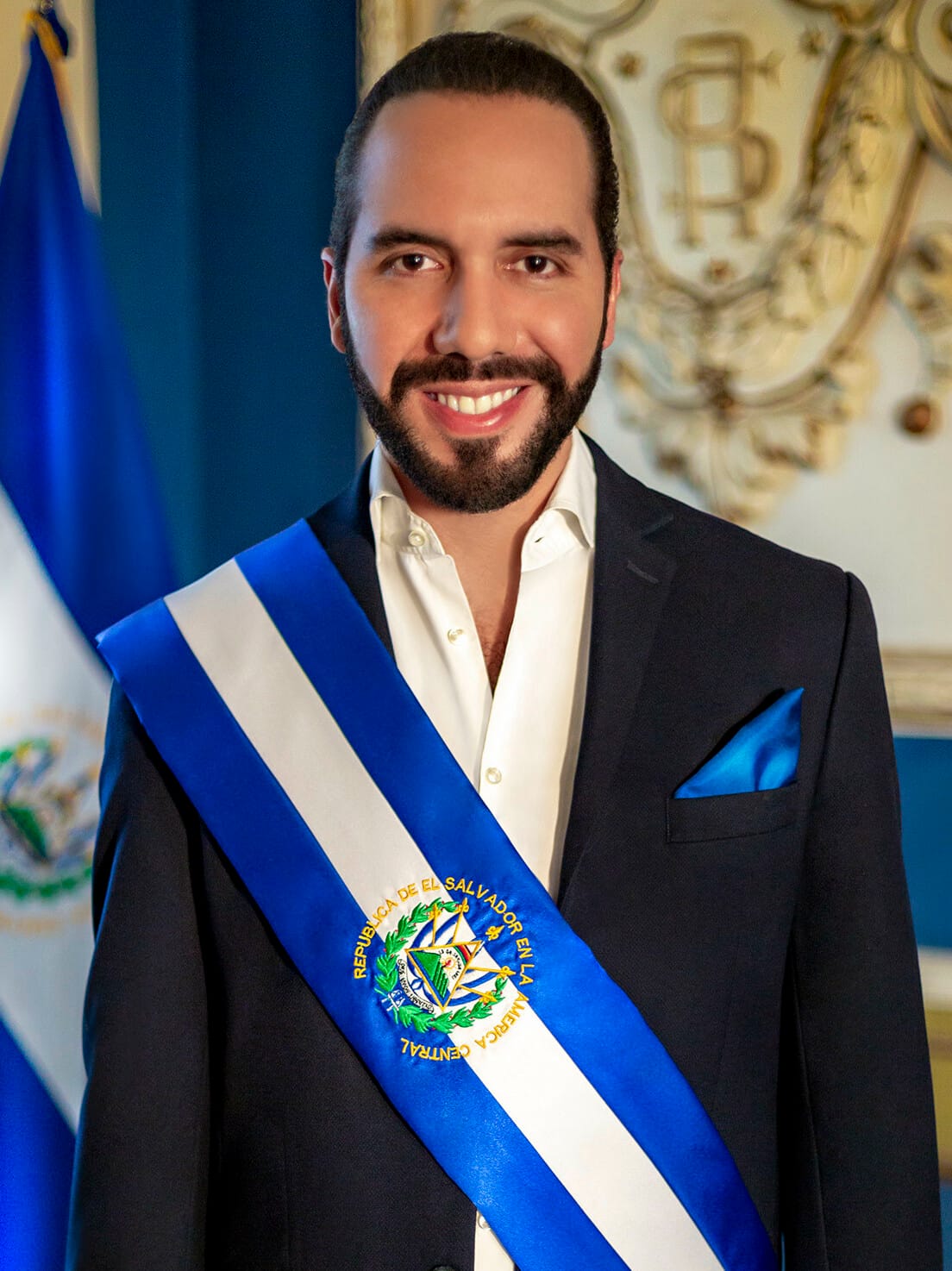 Nayib Bukele, president of El Salvador since 2019. A young, social-media-savvy populist, he has concentrated power, crushed the country's gangs, and made El Salvador a laboratory for bold and divisive policies, winning enormous popularity at home.