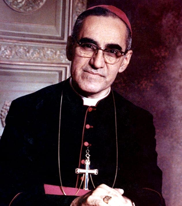Archbishop Oscar Romero, a champion of the poor who was assassinated at the altar in 1980 as El Salvador slid into civil war. Later declared a saint, he remains a revered symbol of faith and social justice for the nation.