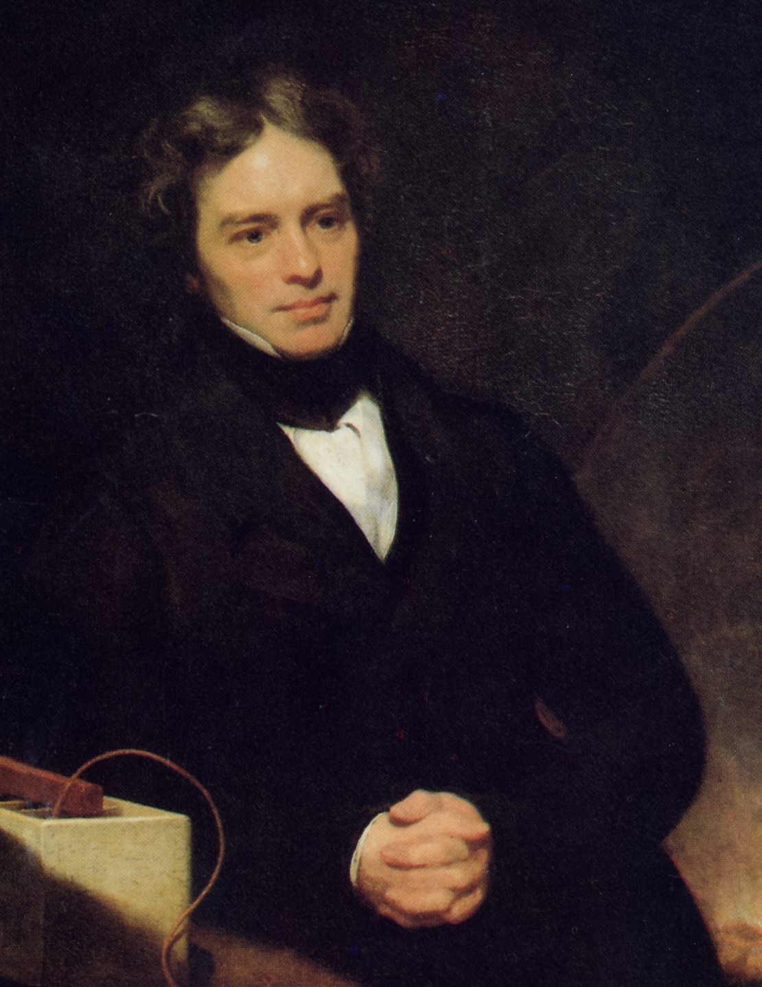 Michael Faraday, whose work on electromagnetism laid the foundations of the electric motor and generator. Credit: Thomas Phillips (Public domain).
