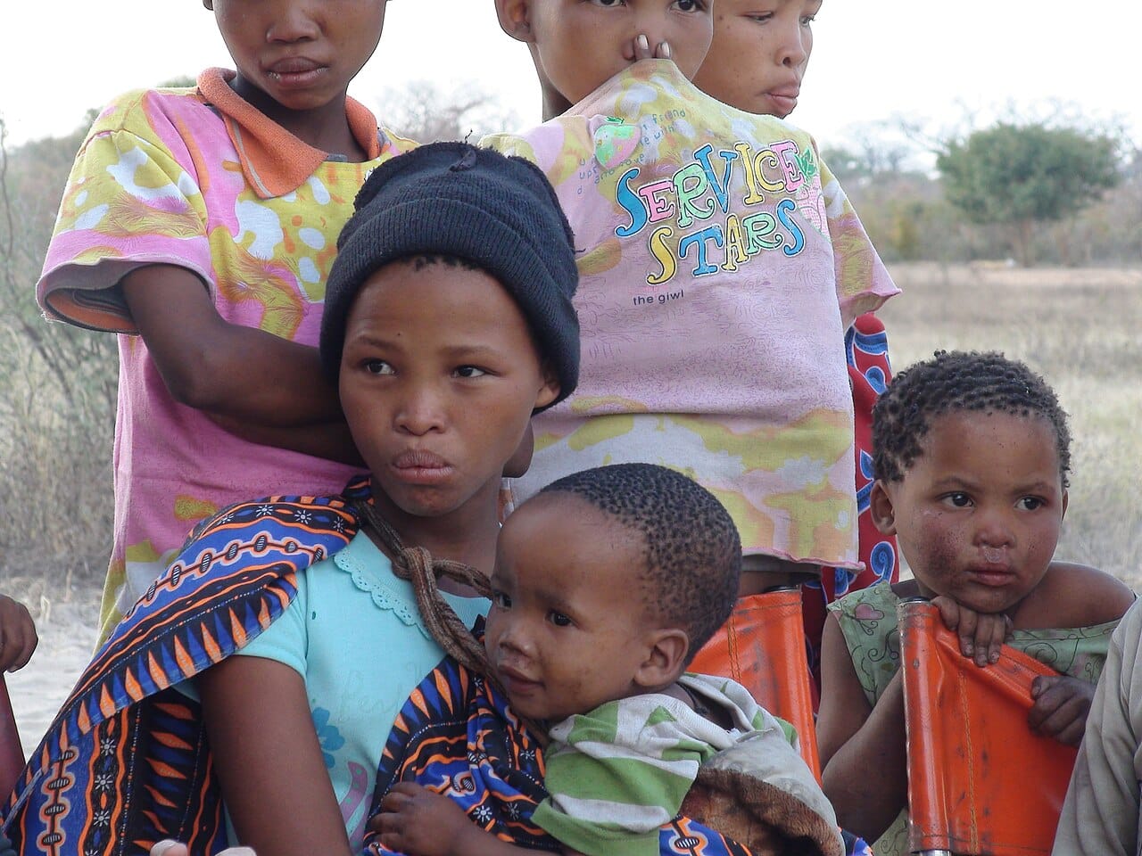 San people of southern Africa, among the few groups for whom persistence hunting has been documented. The scarcity of ethnographic examples is the main difficulty with the hypothesis.
