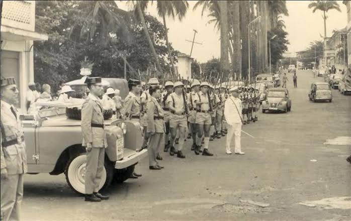 Colonial-era forces in Spanish Guinea, the only Spanish colony in sub-Saharan Africa. Credit: Julio_M_Alarcon (CC BY-SA 4.0).
