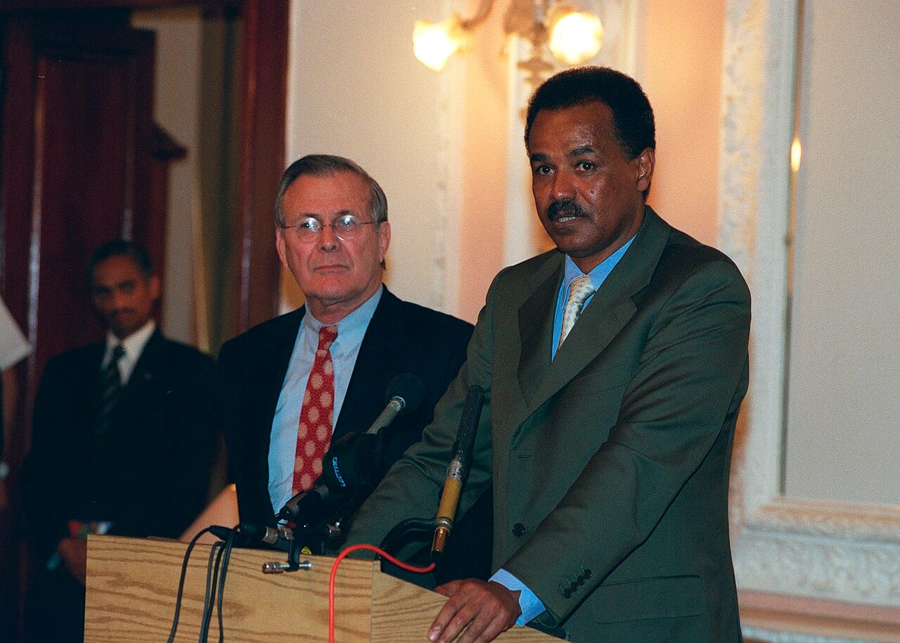 Isaias Afwerki, who led the liberation front to victory in 1991 and has governed Eritrea since 1993. The country has never held a national election, and the constitution ratified in 1997 has never been implemented.