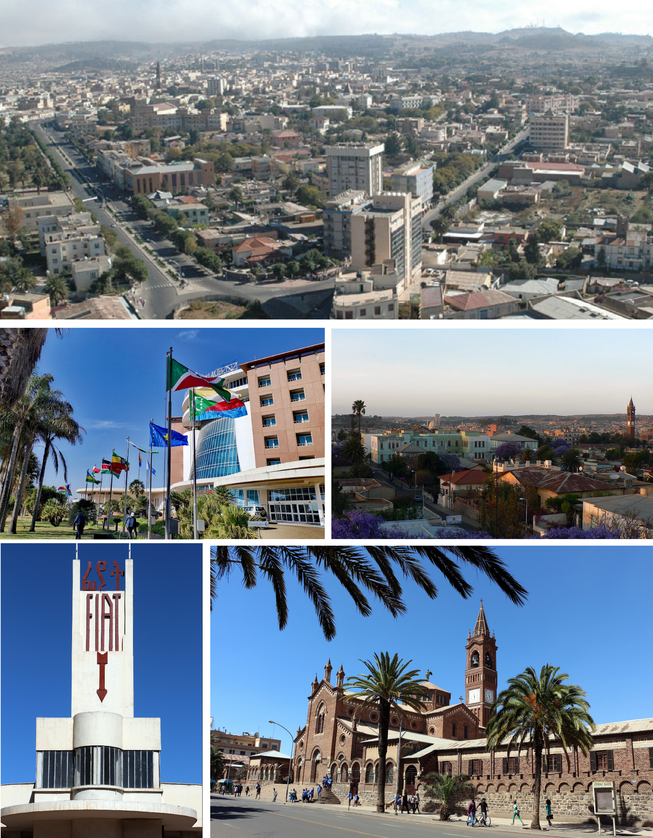 Asmara, rebuilt by Italian architects in the 1930s and then largely preserved by decades of isolation. It survives as the most complete modernist city anywhere and was inscribed as a UNESCO World Heritage site in 2017.