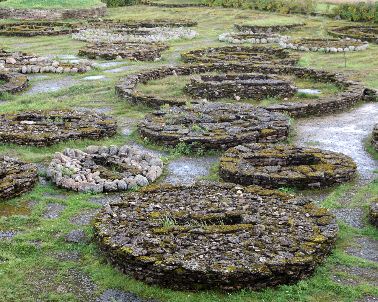 Bronze Age stone-cist graves at Joelahtme. The ancestors of the Estonians, a Finnic people, settled these Baltic shores in deep antiquity, keeping their own counties and pagan faith until the thirteenth century.