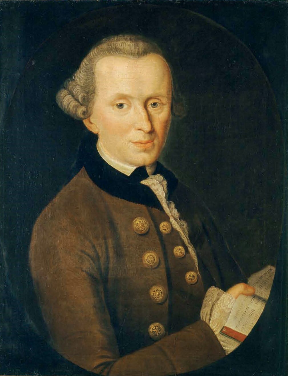 Immanuel Kant, whose account grounds morality in duty and in the requirement that a principle be capable of being willed universally.