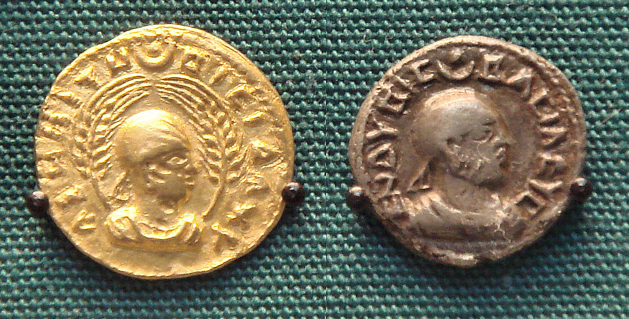 Gold coinage of the Aksumite king Endybis, struck in the third century AD, a mark of Aksum's wealth and reach.
