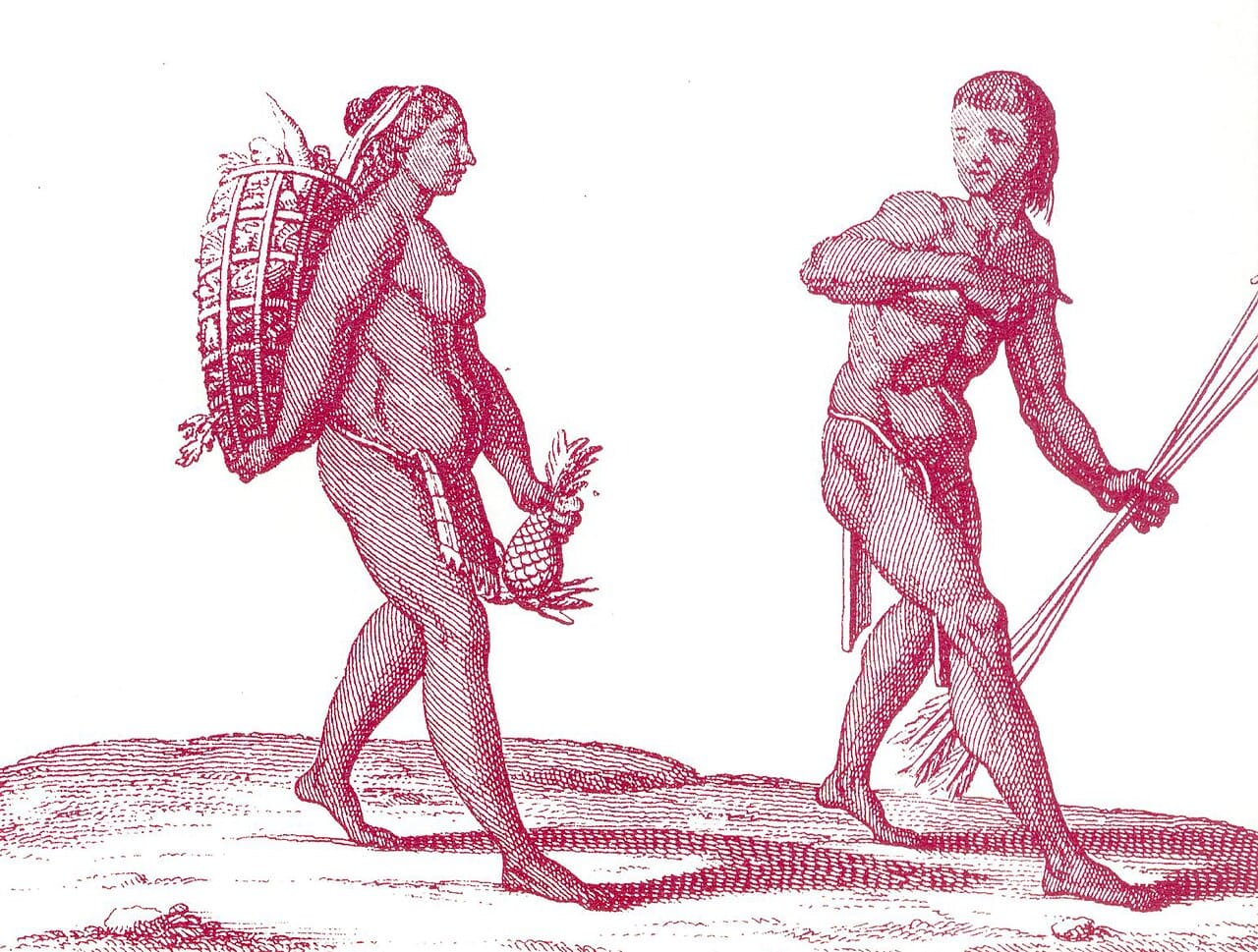 A hunter-gatherer. The field's stronger claims rest on the premise that human psychology was shaped during a long ancestral period of foraging life, an environment reconstructed largely by inference.